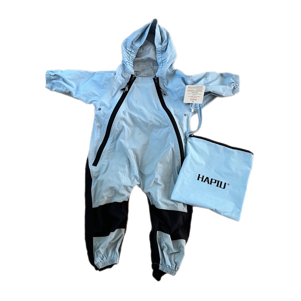 Toddler Hapiu Rainsuit/ muddy buddy with bag